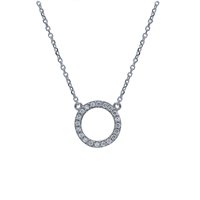 Collana Gioielleria Dossena  Donna in Oro bianco Zircone 261996 SONGA